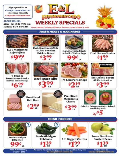 E & L Supermercado Weekly Ad