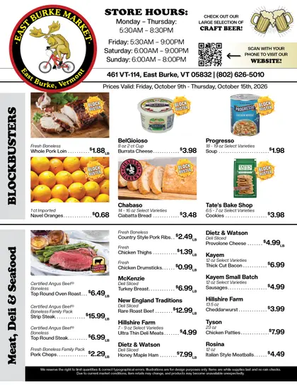 East Burke Market Weekly Ad
