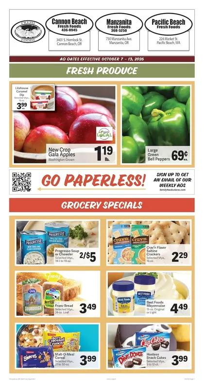 Fresh Foods Cannon Beach Weekly Ad