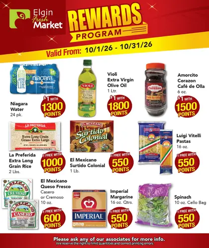 Elgin Fresh Market Monthly Rewards Weekly Ad