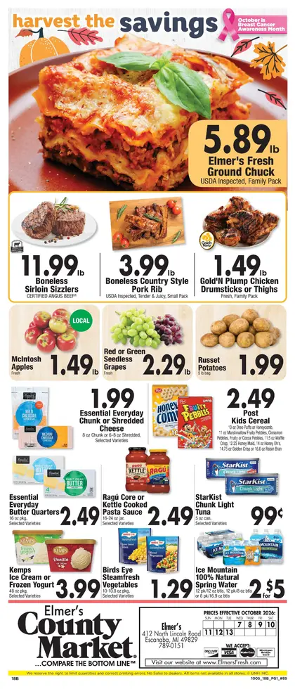 Elmer's County Market Weekly Ad