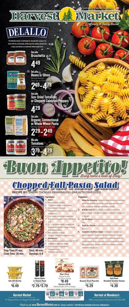 Harvest Market Fort Bragg Weekly Ad