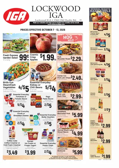 Lockwood IGA Weekly Ad