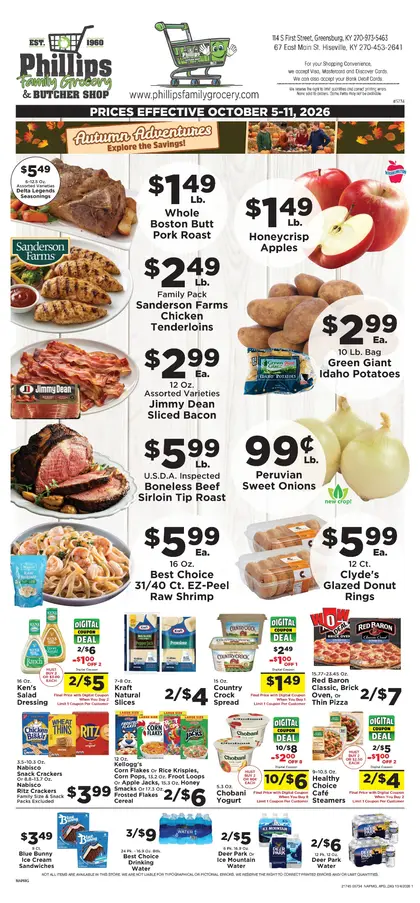 Phillips Family Grocery Weekly Ad