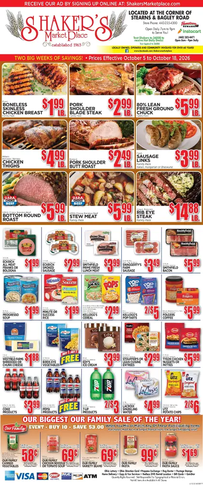 Shaker's MarketPlace Weekly Ad