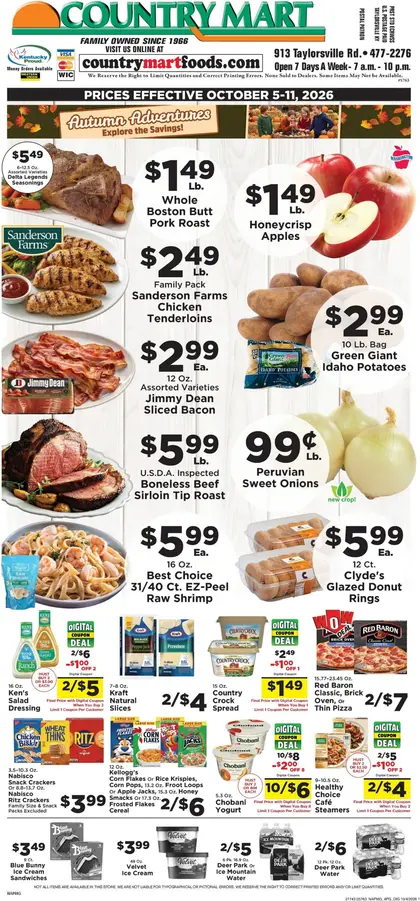 Taylorsville Country Mart Weekly Ad