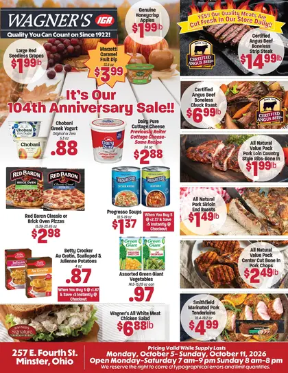 Wagner's IGA Weekly Ad