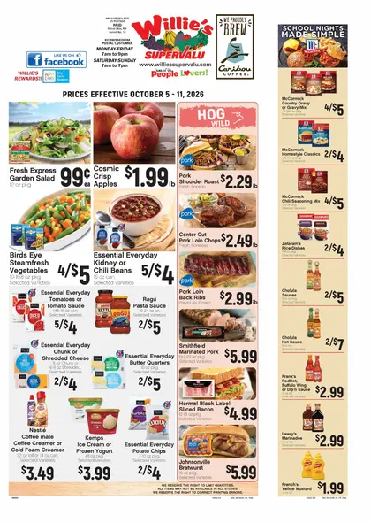 Willy's Supervalu Weekly Ad