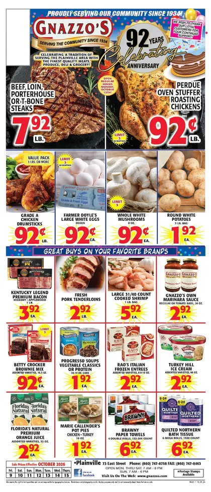 Gnazzo's Food Center Weekly Ad