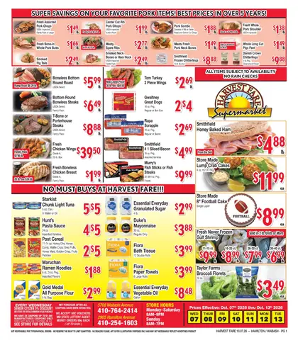 Harvest Fare Weekly Ad