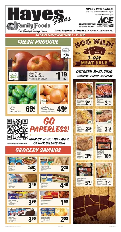 Hayes Food Center Weekly Ad