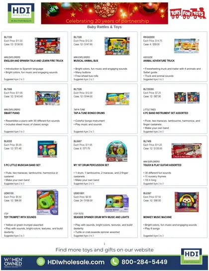 HDI Wholesale Toys and Gifts Catalog Weekly Ad