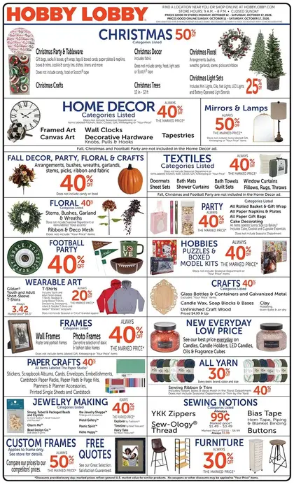 Hobby Lobby Weekly Ad