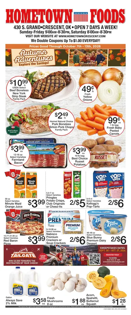 Hometown Foods Crescent Come Save With Us! Weekly Ad