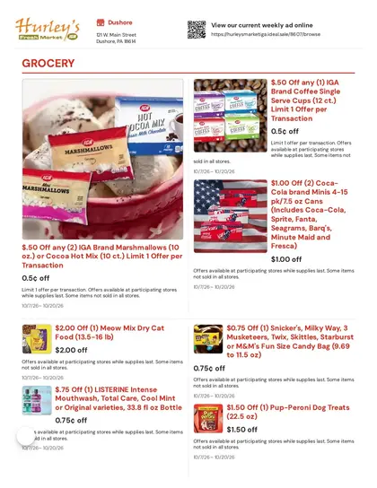 Hurley's Fresh Market IGA Weekly Ad