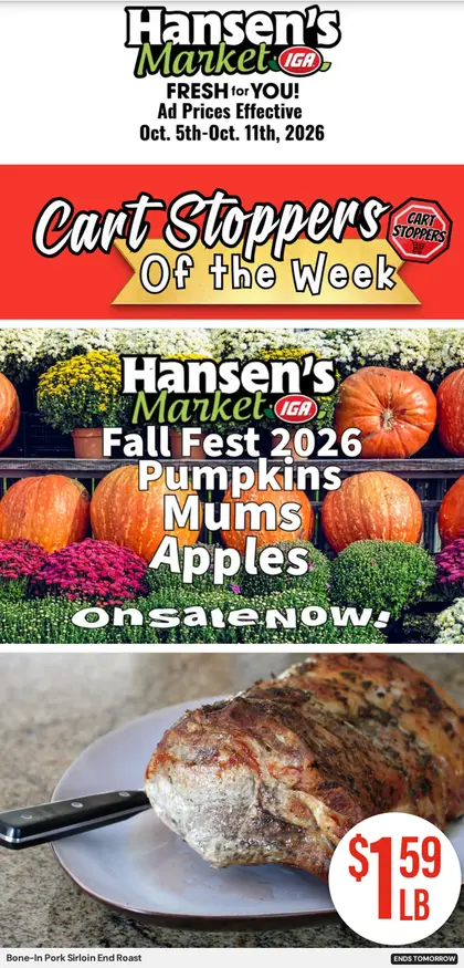 Hansen's IGA Wisconsin Weekly Ad