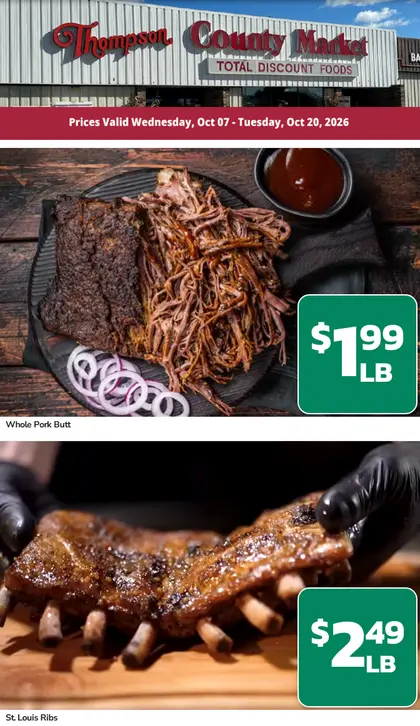 Thompson's County Market Weekly Ad