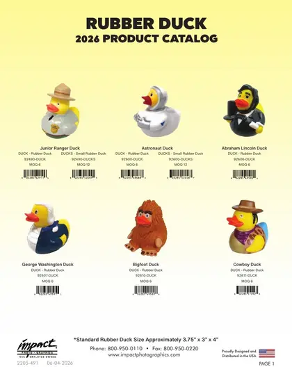 Impact Photographics Rubber Duck Catalog Weekly Ad