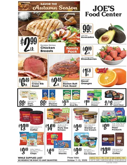 Joe's Food Center Weekly Ad
