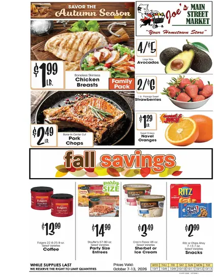 Joe's Main Street Market Weekly Ad