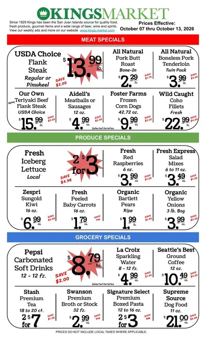 Kings Market Friday Harbor Weekly Ad