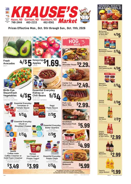 Krause's SuperValu Weekly Ad