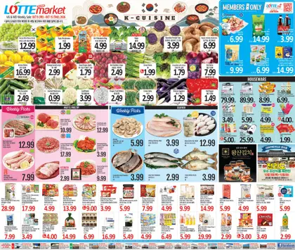 Lotte Plaza Market Korean and English Weekly Ad