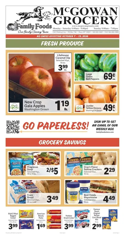 McGowan Grocery Weekly Ad