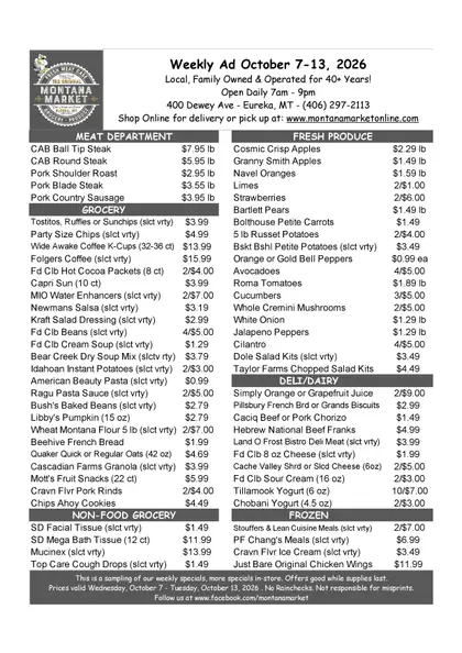Montana Market Weekly Ad
