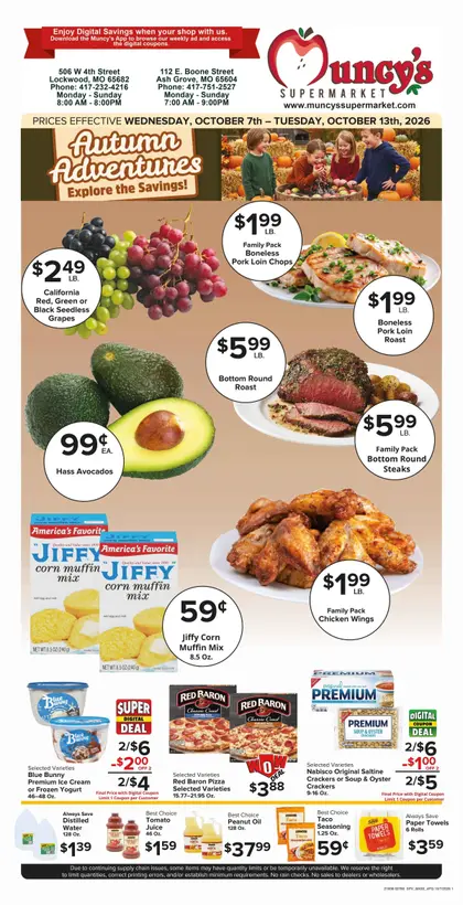 Muncy's Supermarket Autumn Adventures - Explore the Savings Weekly Ad