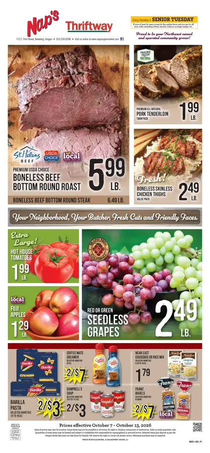 Nap's Thriftway Weekly Ad