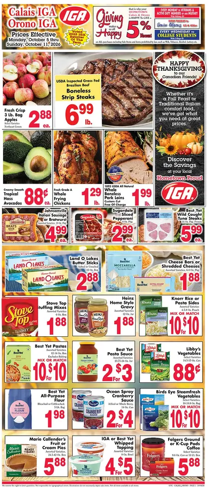 Orono IGA Weekly Ad