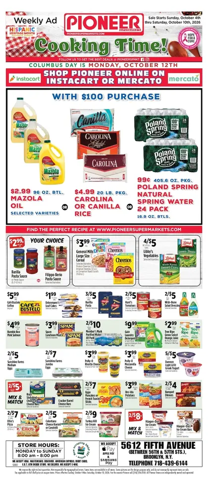 Pioneer on 5th Weekly Ad