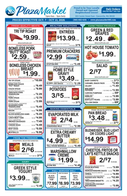 Plaza Market Eatonville Weekly Ad