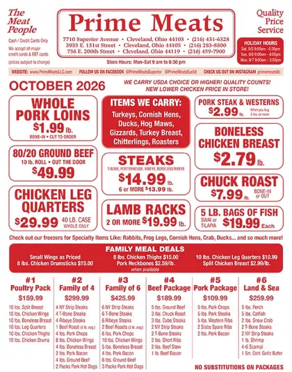 Prime Meats Weekly Ad