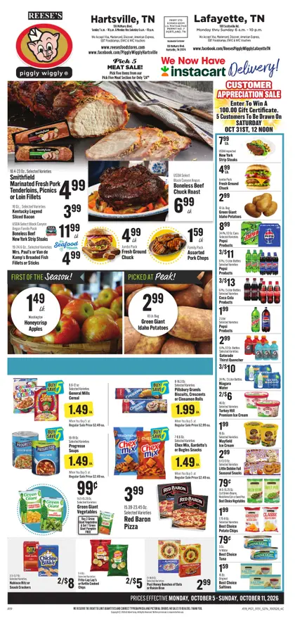 Reese's Food Stores Weekly Ad