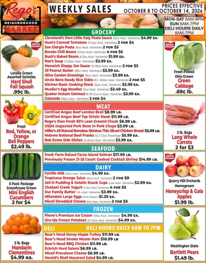 Rego's Neighborhood Market Weekly Ad