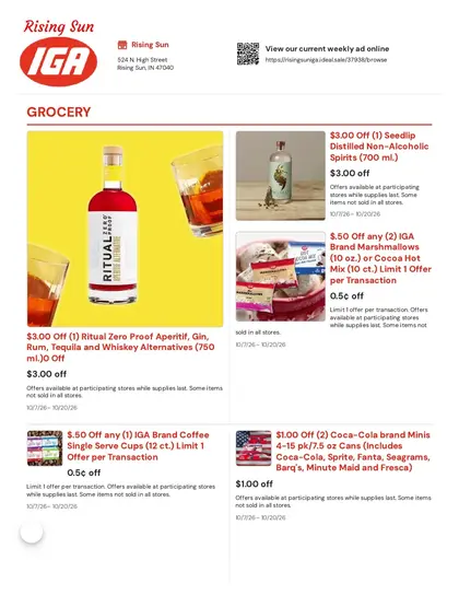 Rising Sun IGA Fresh Market Weekly Ad