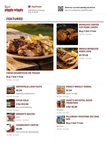 Russell's Piggly Wiggly Weekly Ad