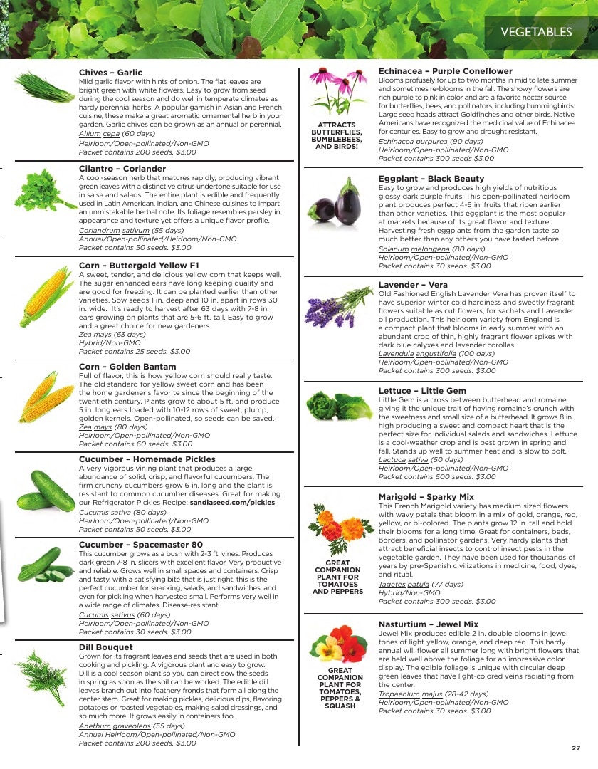 Sandia Seed Company weekly ad page 29