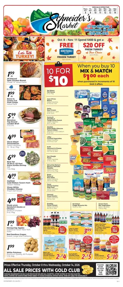 Schneider's Market of Susquehanna Weekly Ad