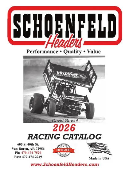 Schoenfeld Headers Racing Headers Catalog Weekly Ad