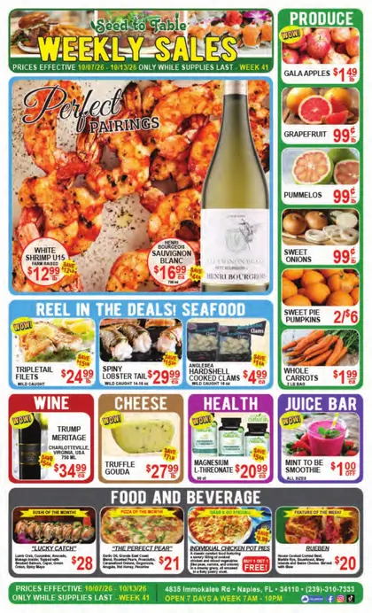 Seed to Table Weekly Ad