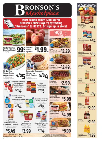 Bronson's Marketplace Weekly Ad