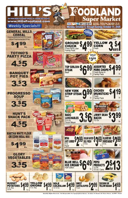 Hill's Foodland Weekly Ad