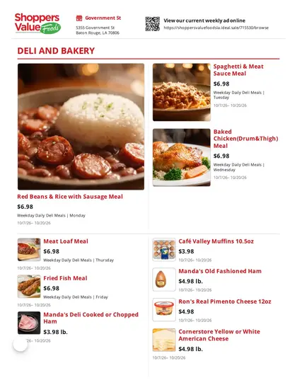 Shoppers Value Foods Louisiana Weekly Ad