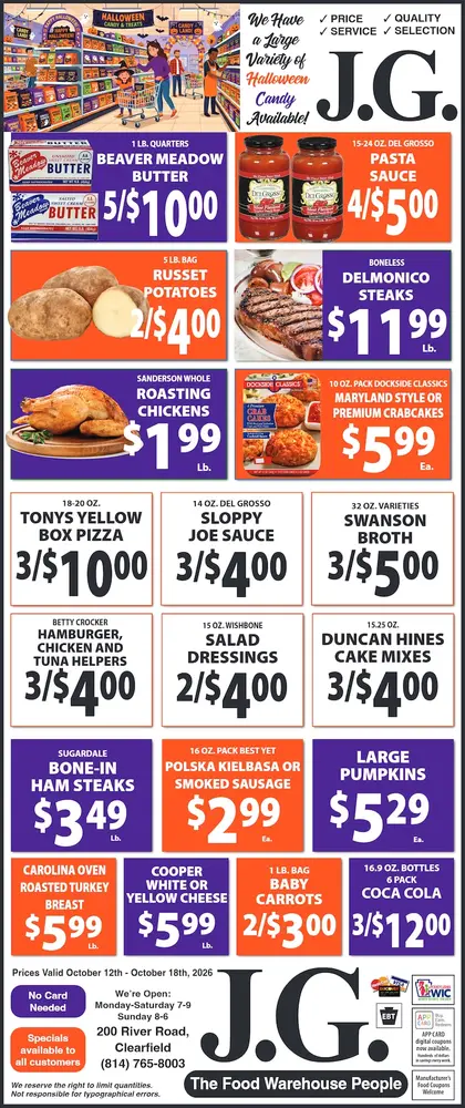 J.G. Food Warehouse Weekly Ad