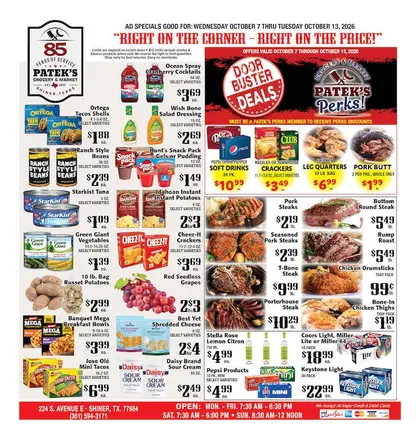 Patek's Grocery Weekly Ad