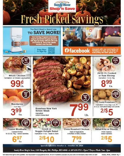 Sandy River Shop 'n Save Weekly Ad