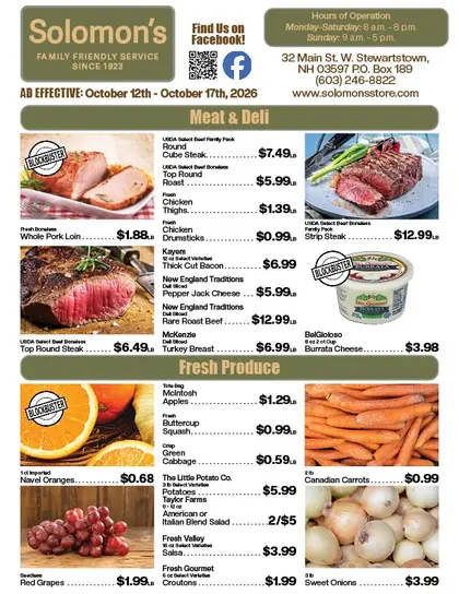 Solomon's Store Weekly Ad